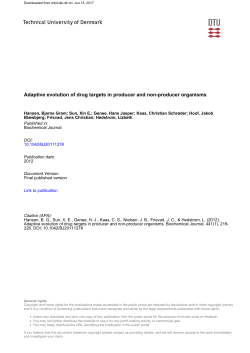 Adaptive evolution of drug targets in producer and non