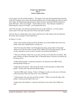 Living Your Inheritance Part 3 Pastor Charles Price Let