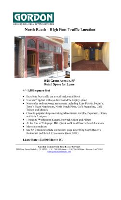 North Beach - High Foot Traffic Location