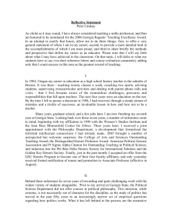 Nomination Portfolio - University System of Georgia