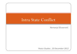 Intra State Conflict - csm