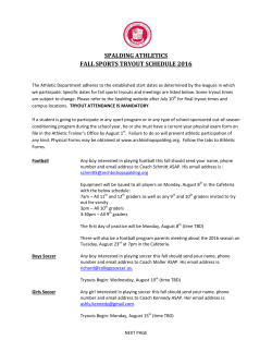 Athletic Information - Archbishop Spalding High School