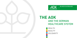 The AOK and the German Health Care System - AOK