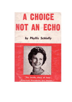 A Choice Not An Echo