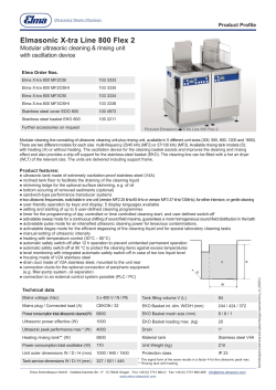 Elmasonic X-tra Line 800 Flex 2