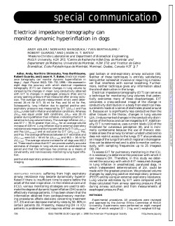 special communication - Journal of Applied Physiology