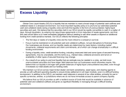 Excess Liquidity