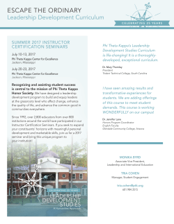 Leadership Development Student Faculty