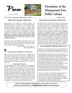 The Friends of the Mattapoisett Library