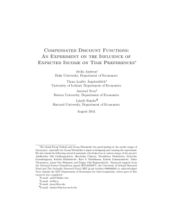Compensated Discount Functions: An