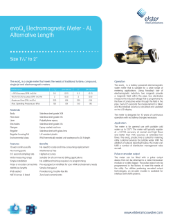 evoQ Electromagnetic Meter - AL Alternative Length