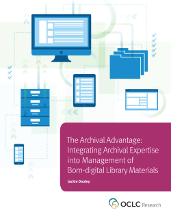 The Archival Advantage
