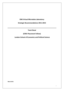 ONS Virtual Microdata Laboratory: Strategic Recommendations