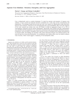 Aqueous Urea Solutions: Structure, Energetics, and Urea Aggregation
