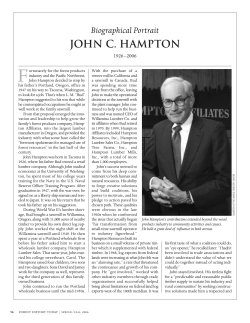 john c. hampton - The Forest History Society