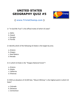 united states geography quiz #5