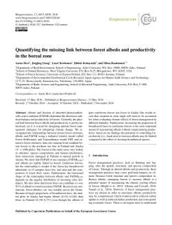Quantifying the missing link between forest albedo