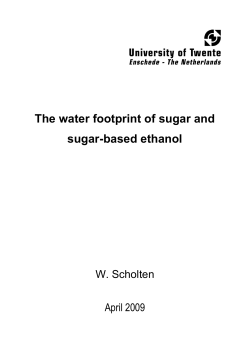 The water footprint of sugar and sugar