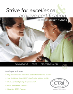 Strive for excellence achieve certification