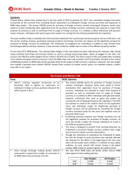 Greater China &ndash; Week in Review