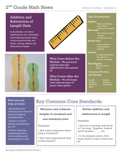 Grade 2 Module 2 - Berkeley Unified School District