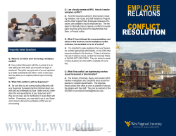 Conflict Resolution - Employee Relations