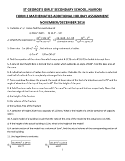 Here - St. George`s Girls` Secondary School