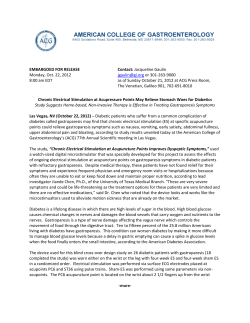 Chronic Electrical Stimulation - American College of Gastroenterology