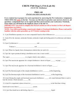 CHEM 3760 Orgo I, F14 (Lab #4)