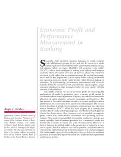 Economic Profit and Performance Measurement in