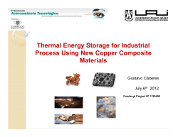 Thermal Energy Storage for Industrial Process Using New Copper