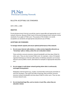 PLNet Acceptable Use Standards