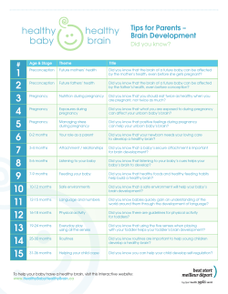 healthy baby healthy brain - Best Start Resource Centre
