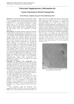 Electronic Supplementary Information for