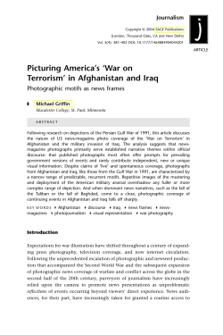 Picturing America`s `War on Terrorism` in Afghanistan and Iraq