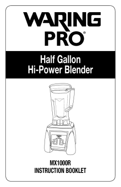 Half Gallon Hi-Power Blender