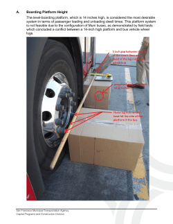 A. Boarding Platform Height The level