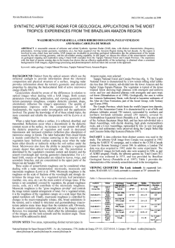 synthetic aperture radar for geological applications in the moist