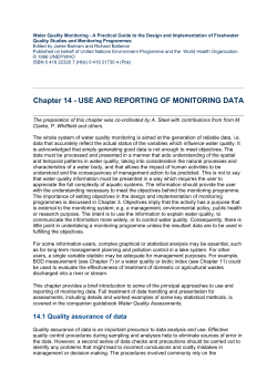 Chapter 14 - Use and reporting of monitoring data pdf, 381kb