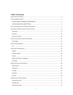 Table of Contents - College of Saint Benedict
