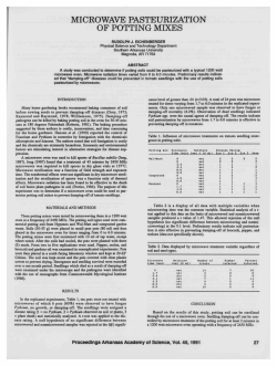 Microwave Pasteurization of Potting Mixes