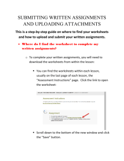 submitting written assignments and uploading attachments