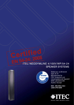 itec neodymline 4/100v/wp/54-24 speaker systems