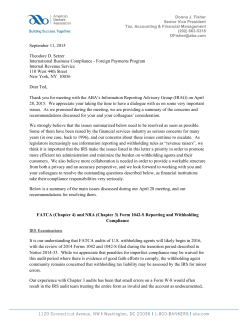 September 11, 2015 Theodore D. Setzer International Business