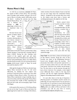 Mansa Musa`s Hajj - globalhistoryinfo