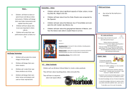 Music - Humanities &ndash; Aztecs Art/Design Technology ICT