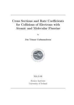 Cross Sections and "ate Coe$cients for Collisions of 2lectrons with