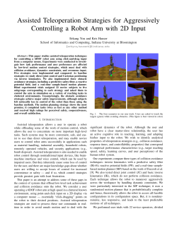 Assisted Teleoperation Strategies for Aggres