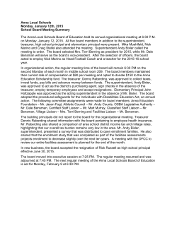 Board Minutes from 2015