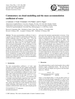 Commentary on cloud modelling and the mass accommodation